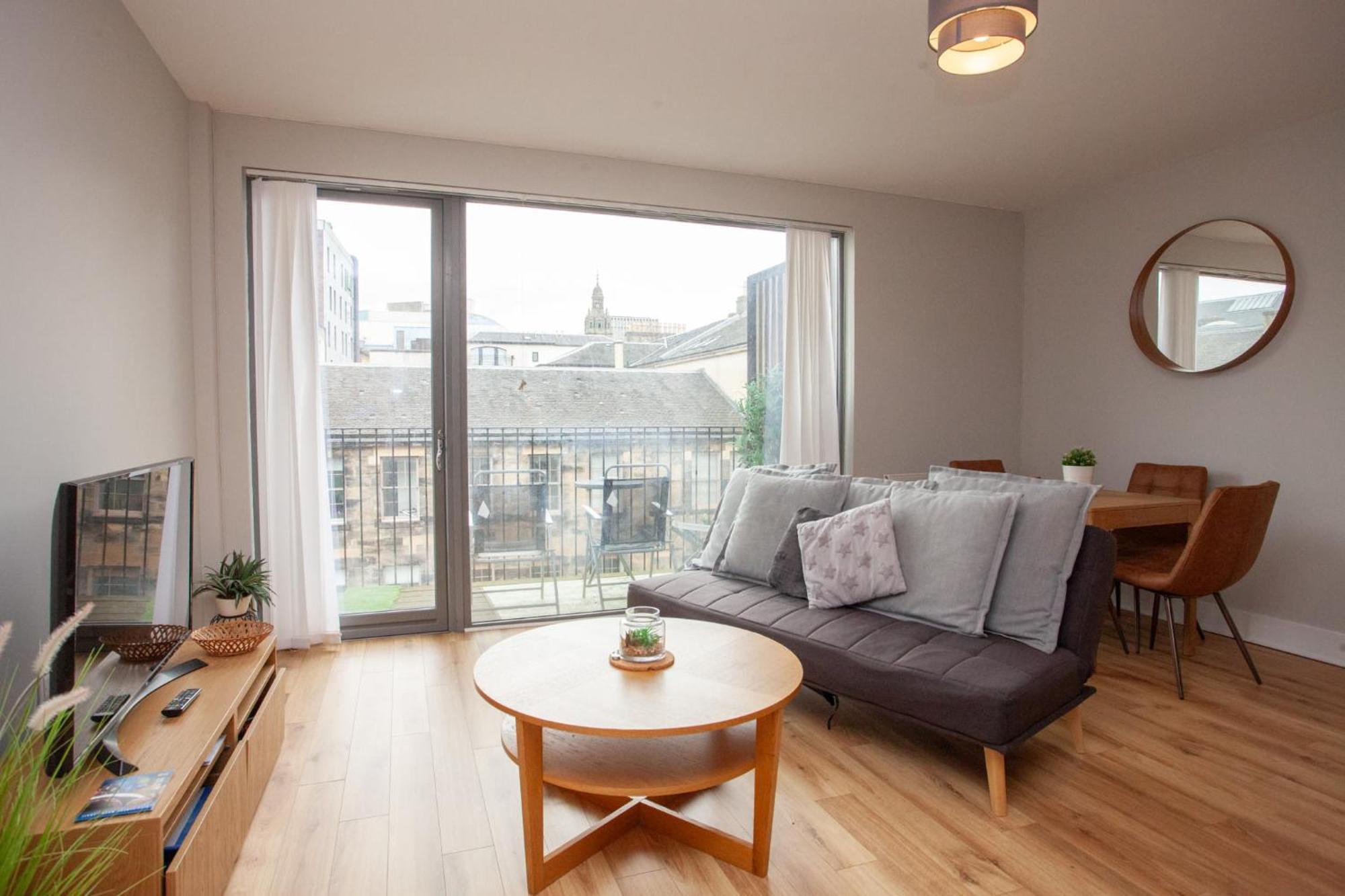 1 Bedroom Flat In The Heart Of Merchant City グラスゴー エクステリア 写真
